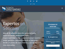 Tablet Screenshot of clinicalopezgimenez.com
